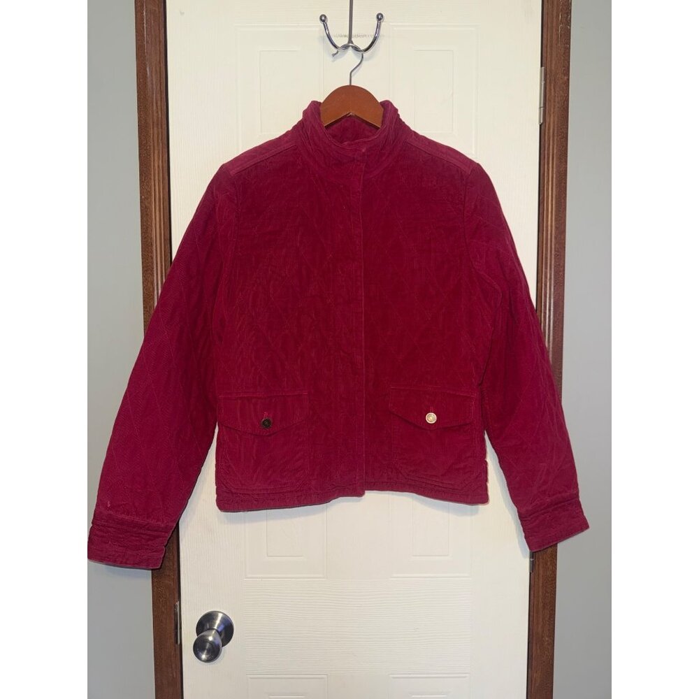 Eddie Bauer Pink Corduroy Lightweight Jacket Size Small
